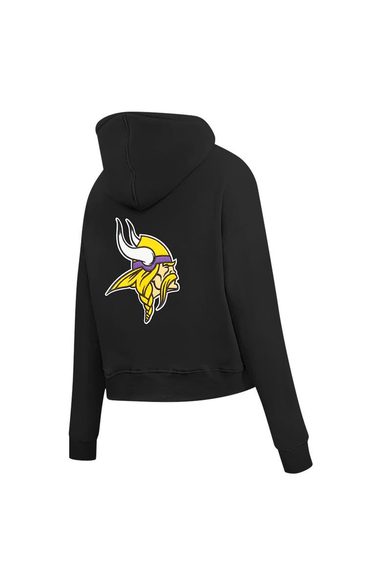 PRO STANDARD Women's Pro Standard Black Minnesota Vikings Split Logo Full-Zip Hoodie, Alternate, color, 