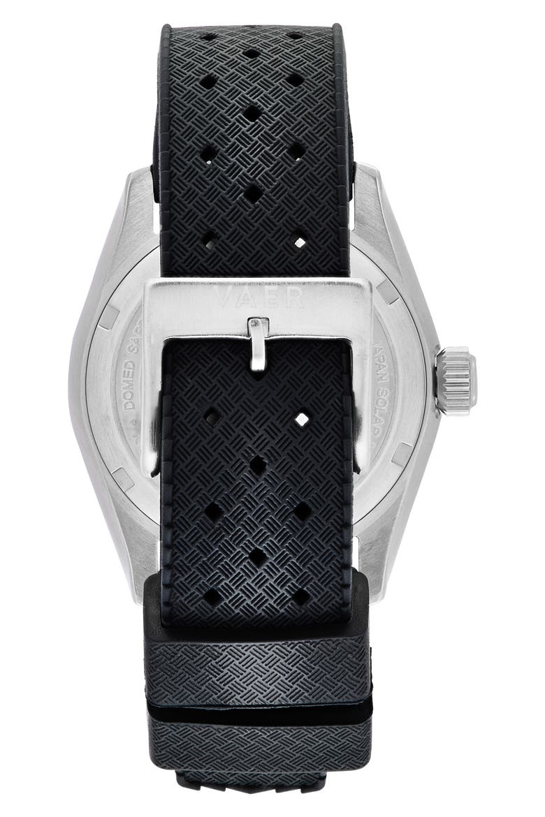 D4 Meridian Black Solar Dive Watch, 38mm, Alternate, color, NAVY/BRACELET