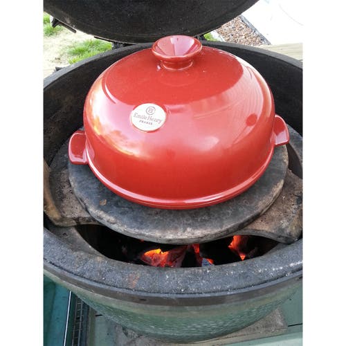 Emile Henry Flame Bread Cloche In Burgundy
