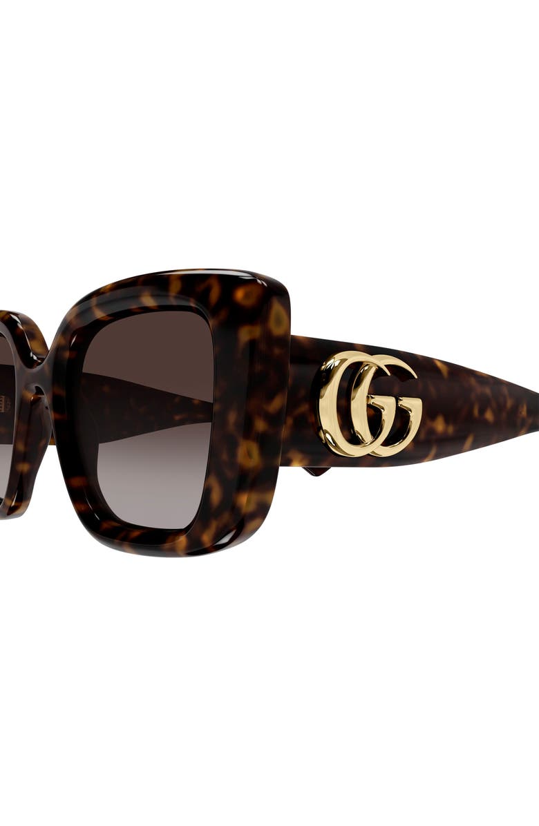 Gucci 50mm Butterfly Sunglasses, Alternate, color, Havana