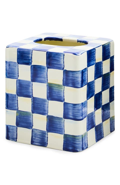 Royal Check Boutique Tissue Box Cover