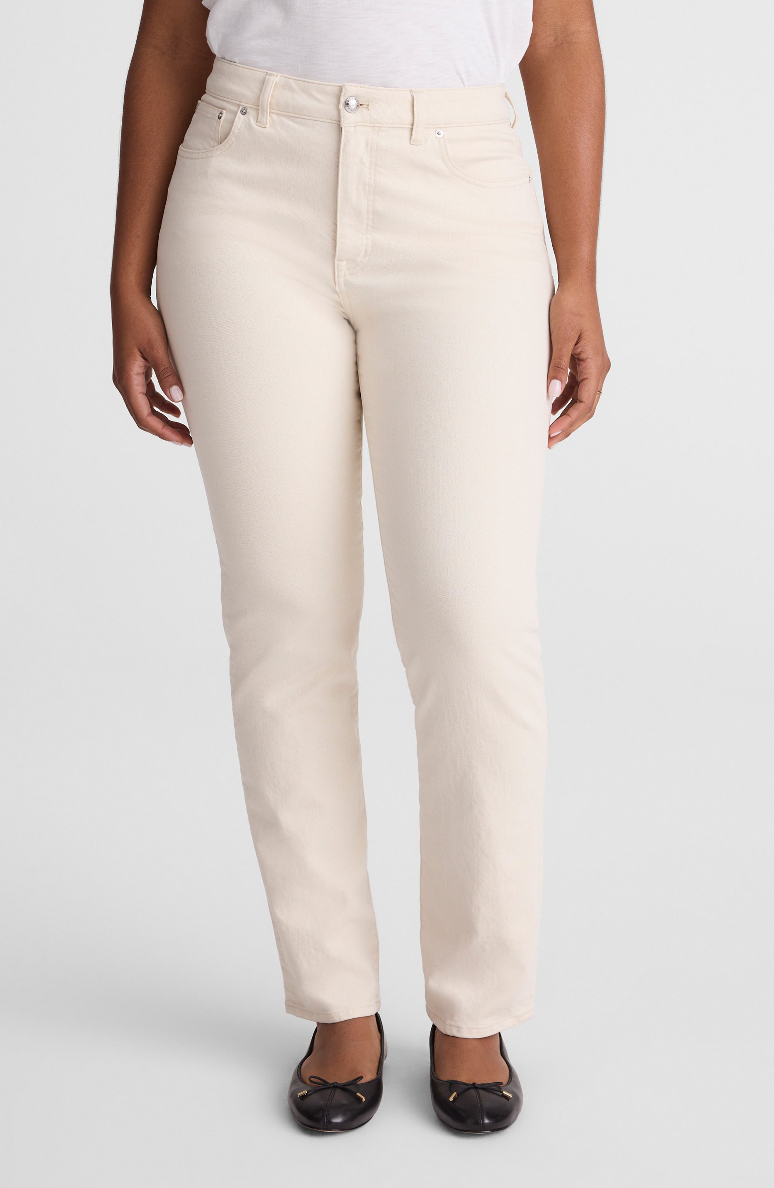 Madewell The Curvy Jules Slim Straight Leg Jeans