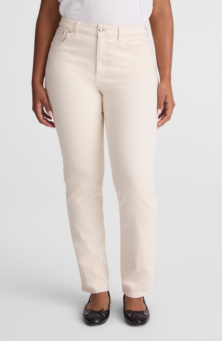 Madewell The Curvy Jules Slim Straight Leg Jeans, Main, color, Vintage Canvas