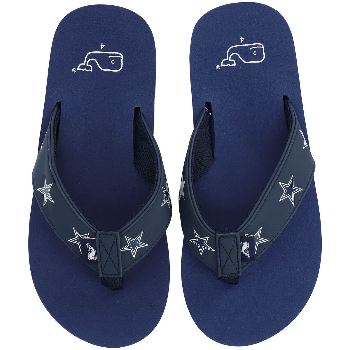 vineyard vines Dallas Cowboys Flip Flops, Alternate, color, 