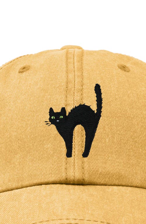 DALIX DALIX BLACK CAT EMBROIDERED CASUAL HAT 