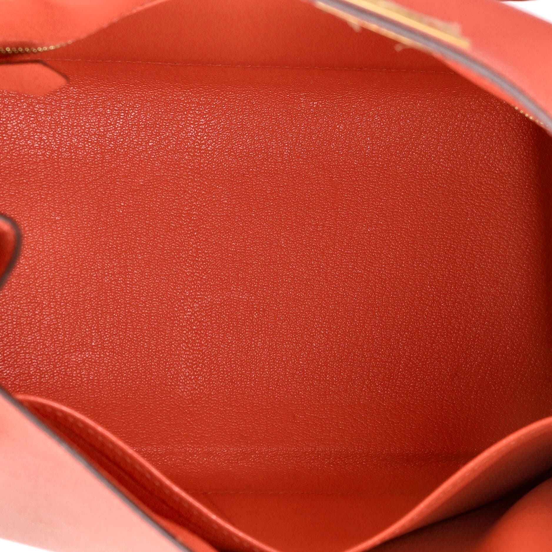 Pre-Owned Hermes Kelly Handbag Red Epsom with Gold Hardware 28, Alternate, color, Rouge Pivoine