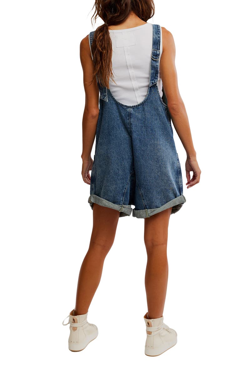 High Roller Denim Short Overalls, Alternate, color, ZAZA