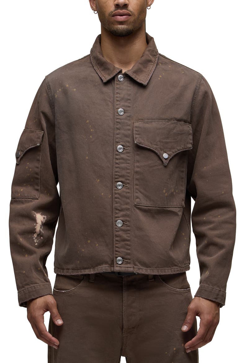 Flap Cotton Shirt Jacket, Main, color, CRESTVIEW