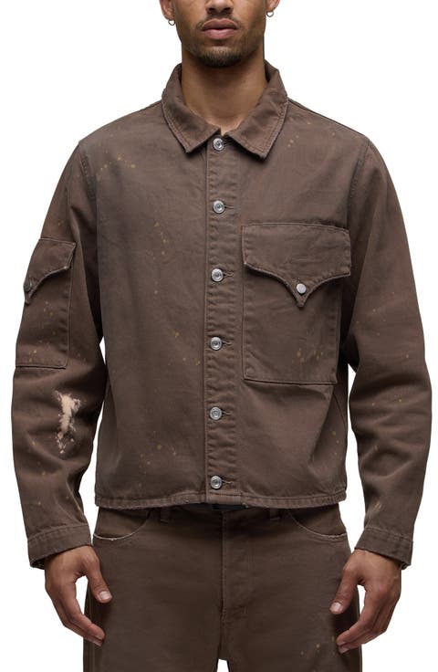 Flap Cotton Shirt Jacket