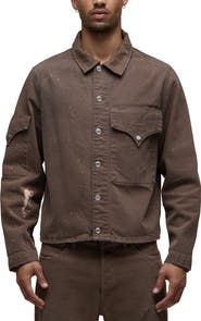 Hudson Jeans Flap Cotton Shirt Jacket