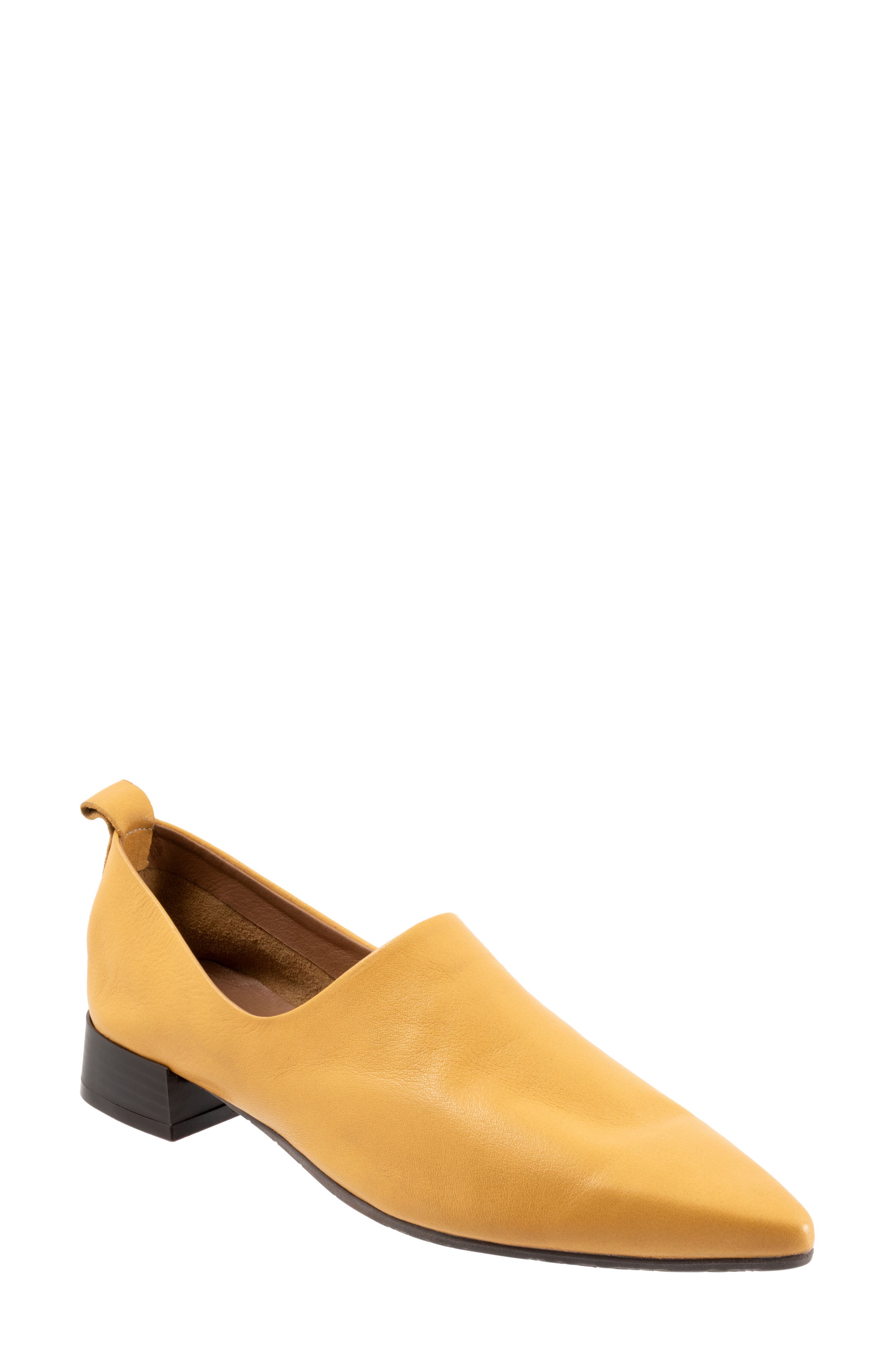Marley Pointed Toe Loafer, Main, color, MUSTARD