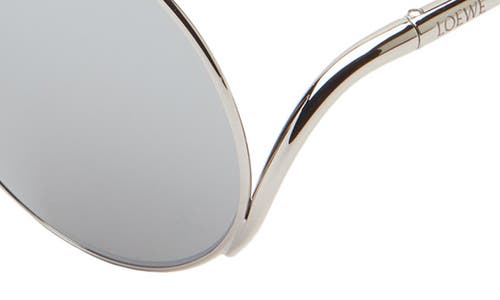 Loewe Signature Pilot Sunglasses In Silver