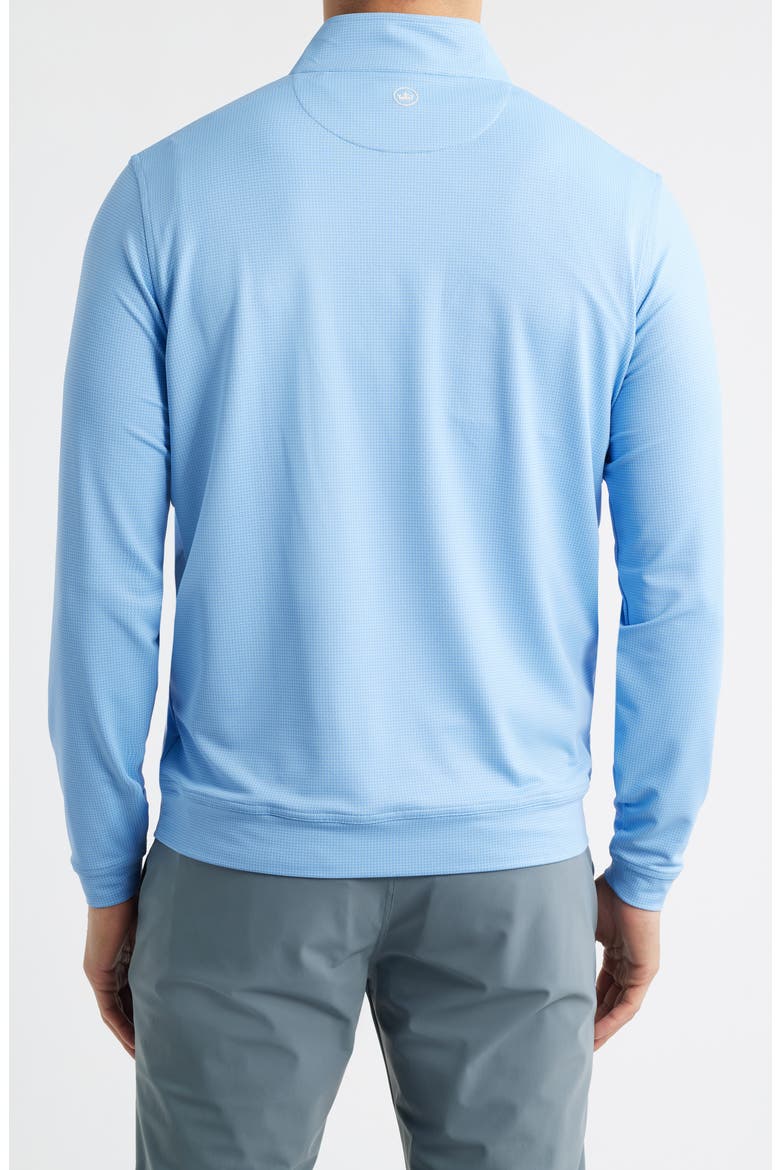 Perth Basketweave Quarter Zip Performance Sweatshirt, Alternate, color, COTTAGE BLUE