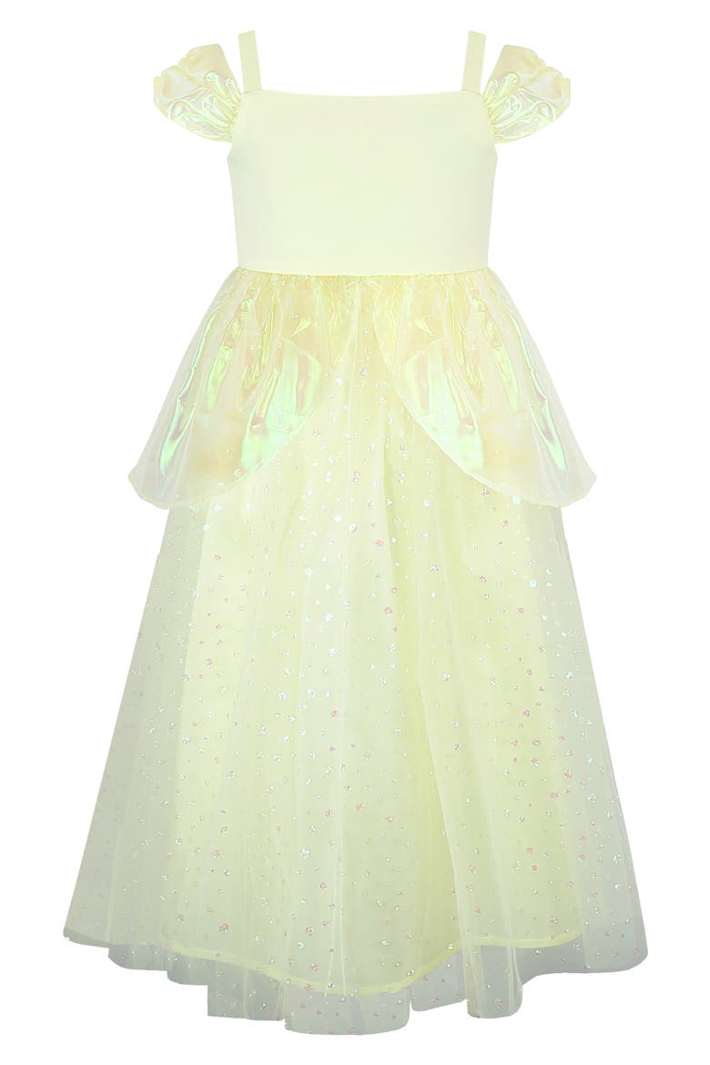 Kids' Princess Dress & Headband Set, Alternate, color, YELLOW
