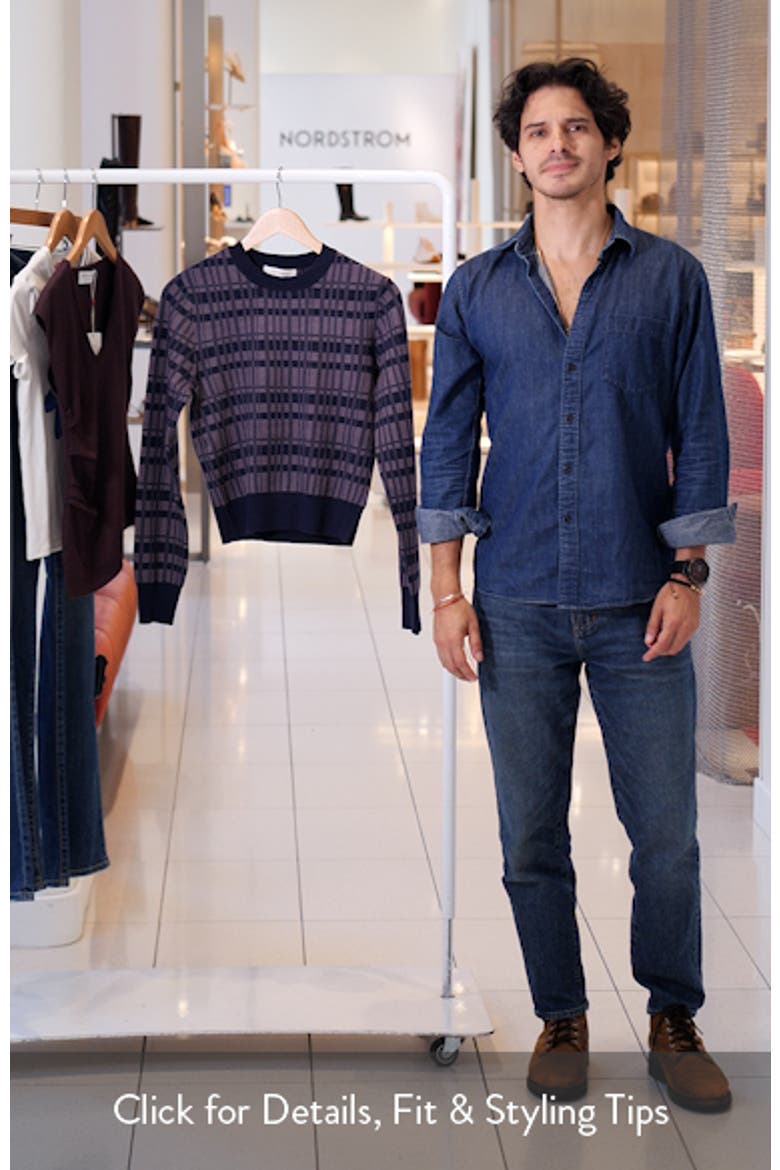 The Henry Plaid Crewneck Sweater video