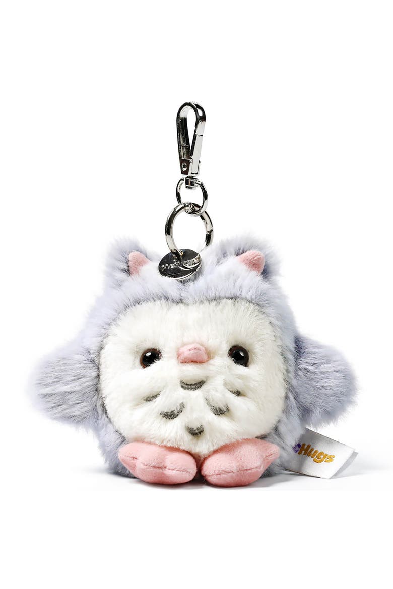 Owl Plush Bag Charm, Main, color, Multicolored