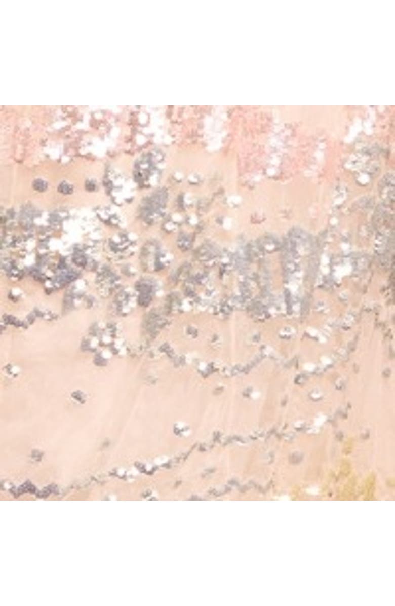 Needle & Thread Angeline Sequin Gown, Alternate, color, Cream