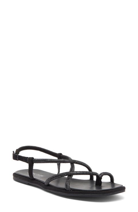 Wave Rhinstone Sandal (Women)