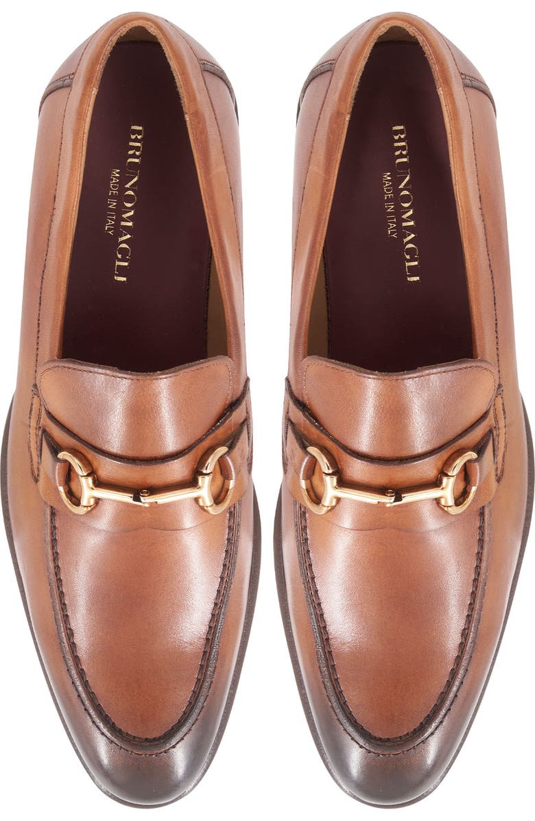 Bruno Magli Alessandro Bit Loafer, Alternate, color, Brown Leather