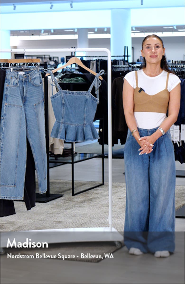 Peplum Denim Camisole, sales video thumbnail