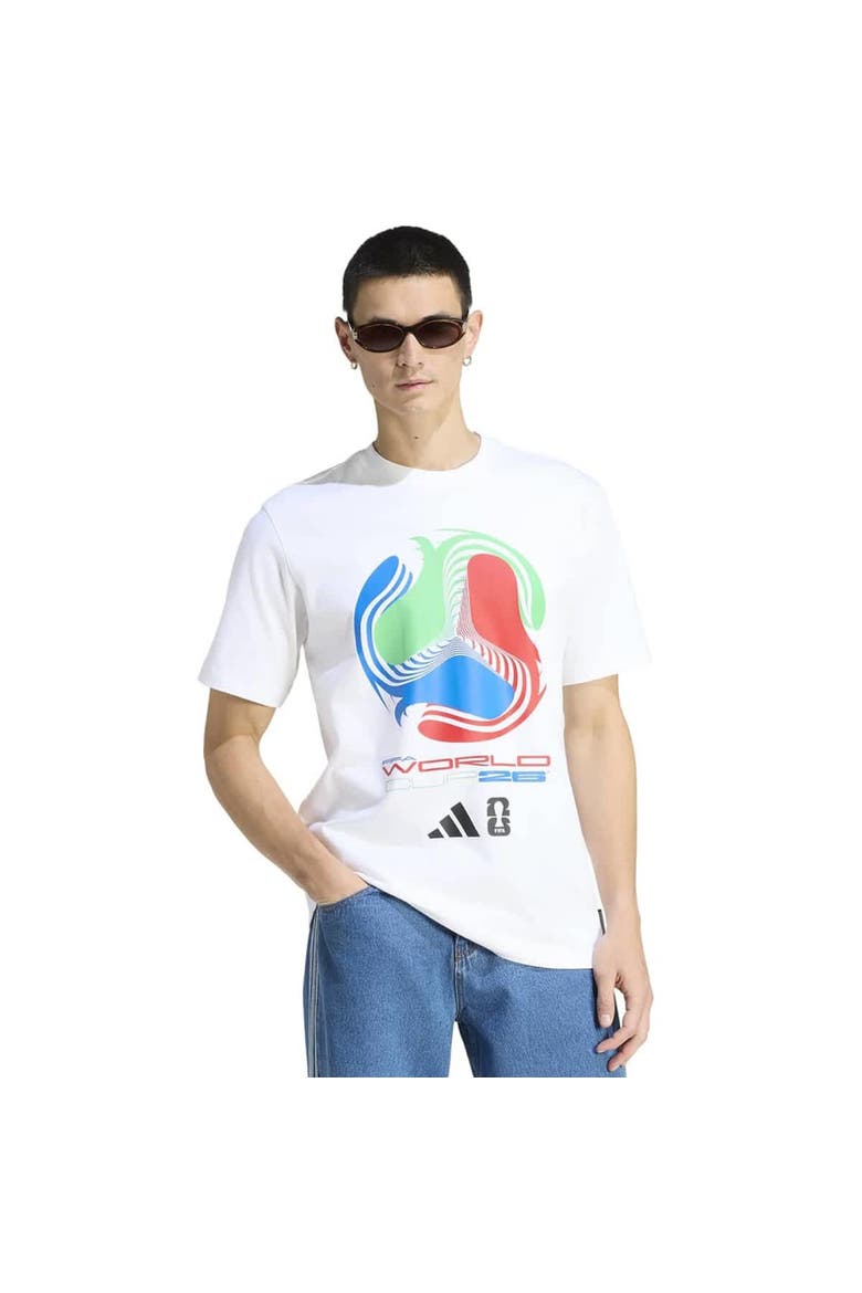 Men's adidas  White 2026 FIFA World Cup Tour T-Shirt, Main, color, White