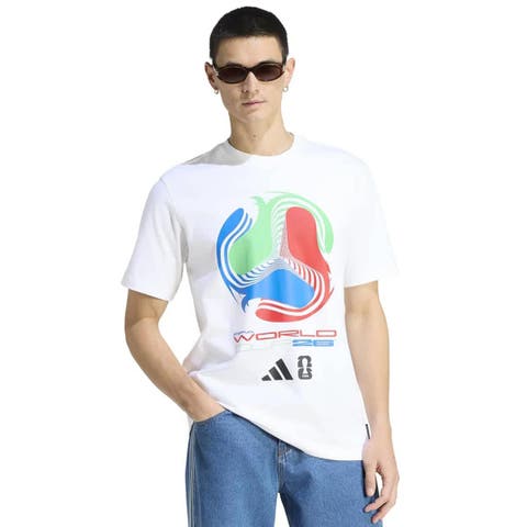 Men's adidas  White 2026 FIFA World Cup Tour T-Shirt