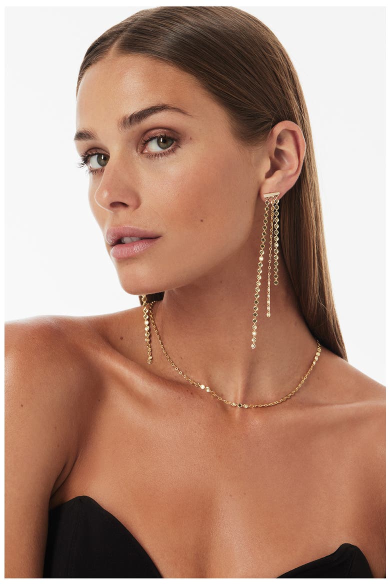 14K Gold Miami Choker, Alternate, color, YELLOW