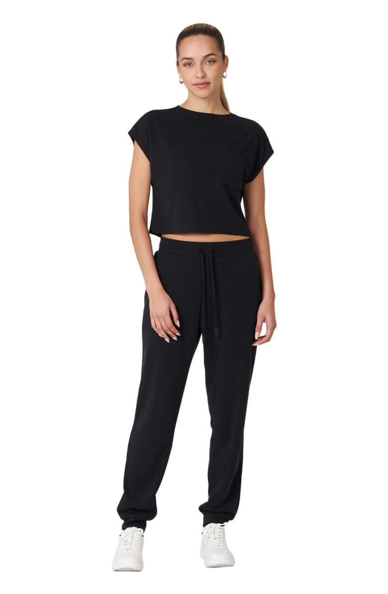 Rebody Active Retreat Waffle Jogger 28.5", Alternate, color, Black