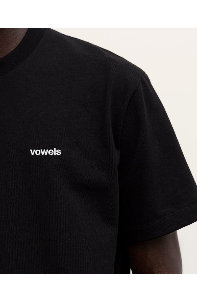 vowels Classic Tee, Alternate, color, Black