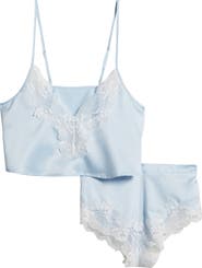 Bluebella Isabellay Lace Trim Satin Short Pajamas