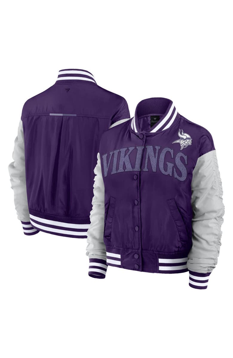 FANATICS Women's Fanatics  Purple Minnesota Vikings Elements Wave Full-Snap Jacket, Alternate, color, Purple