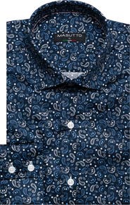 MASUTTO Richmond Print Button-Up Long Sleeve Shirt