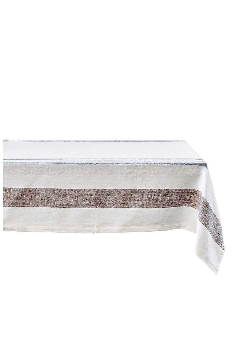 Danish Stripe Table Runner, Main, color, TAUPE