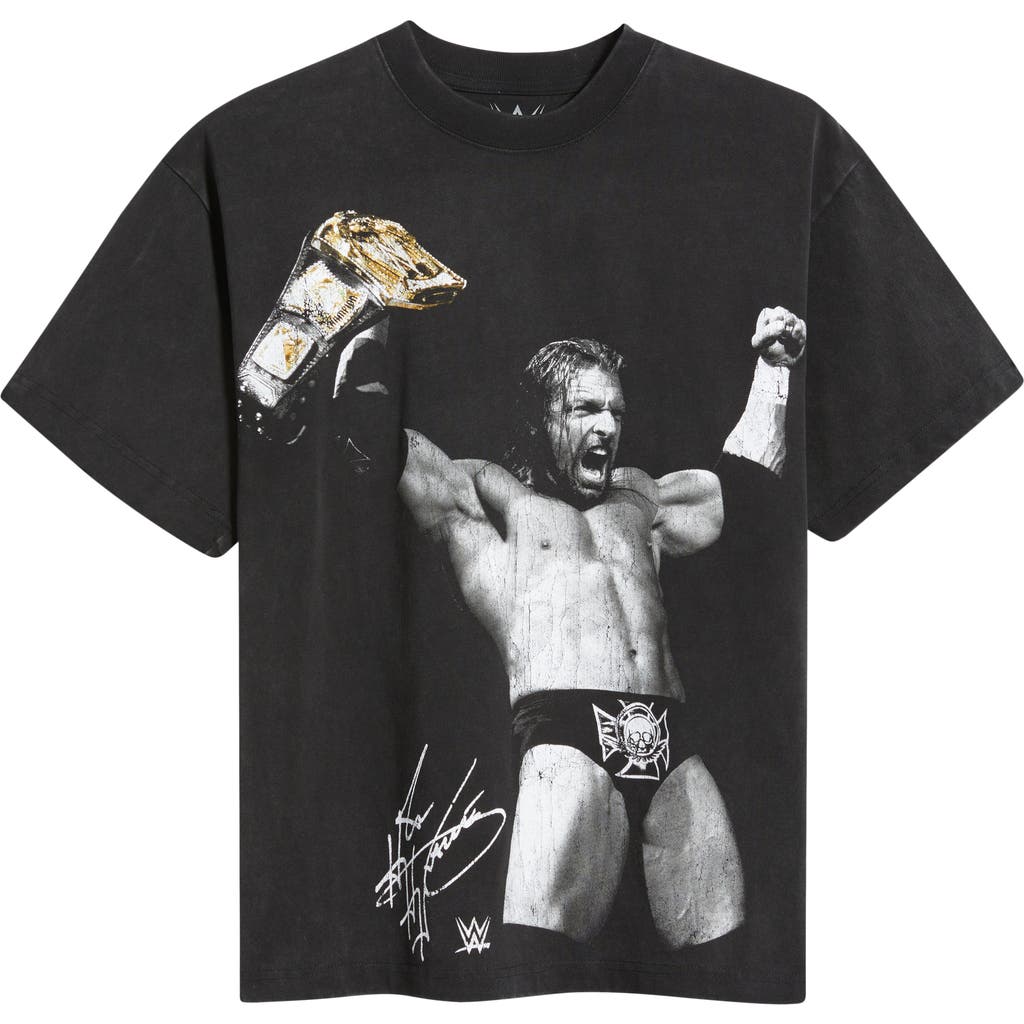 Id Supply Co Triple H™ Cotton Graphic T-shirt In Washed Black