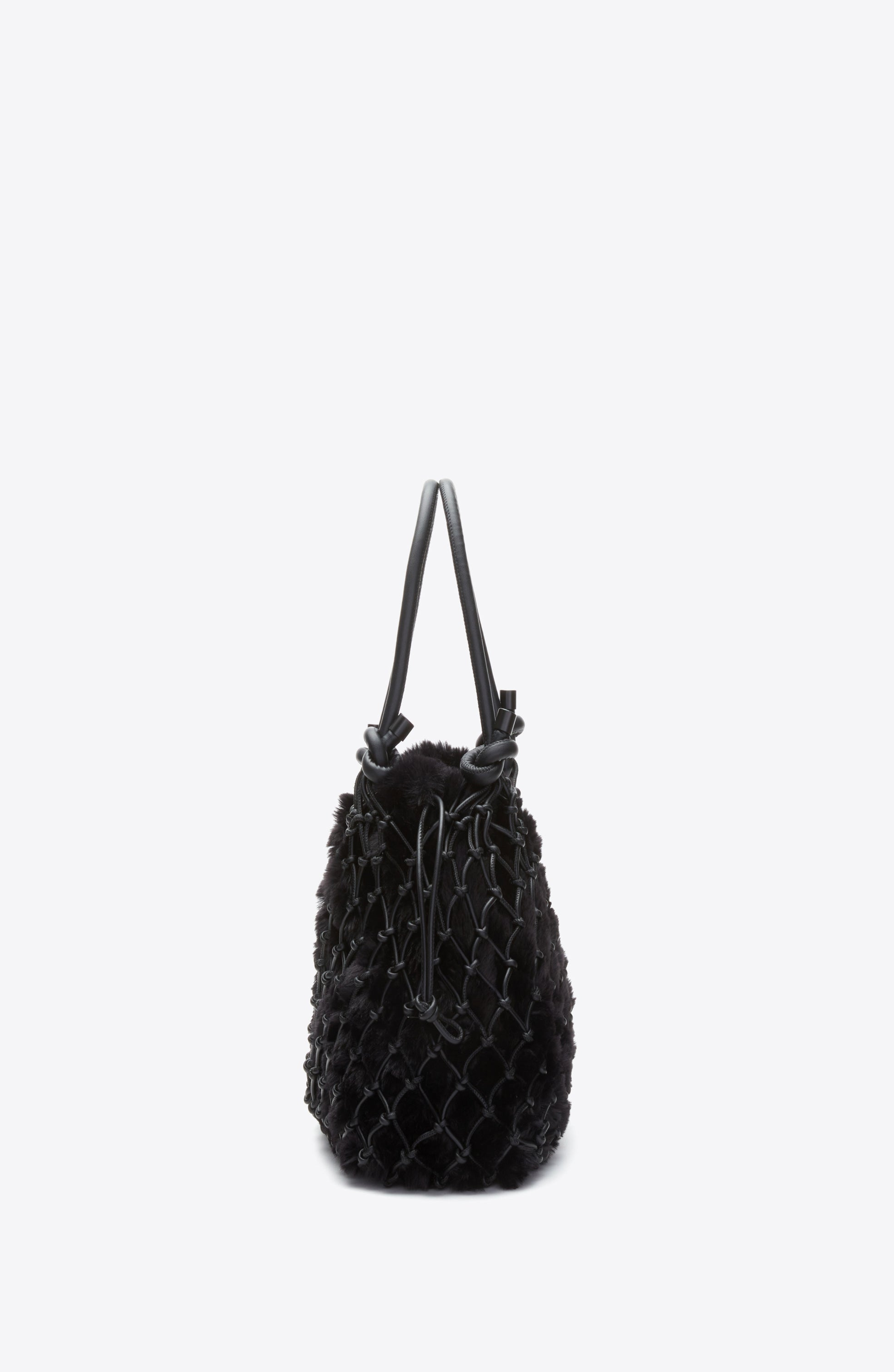 3.1 Phillip Lim Faux Fur Macrame Mini Sac, Alternate, color, 