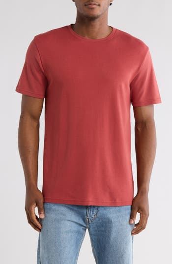 14th & Union Short Sleeve Interlock T-shirt In Pink
