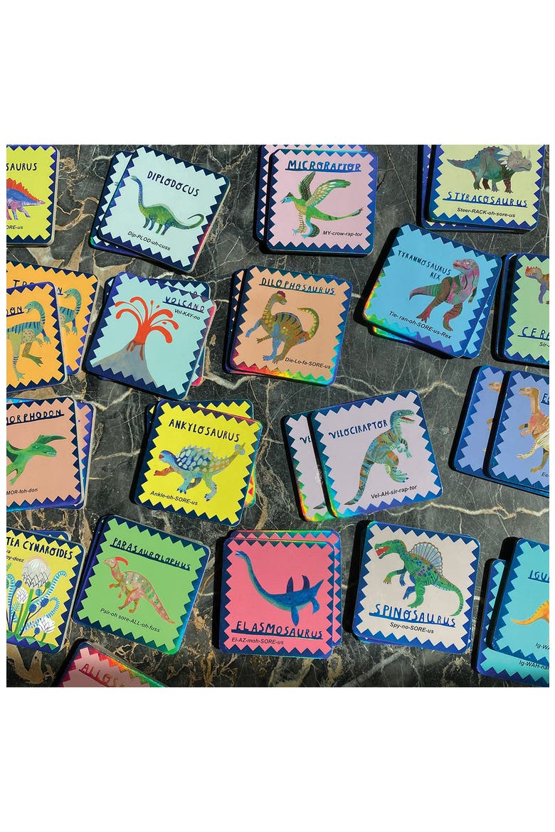 Shiny Dinosaur Memory & Matching Game, Alternate, color, GREEN