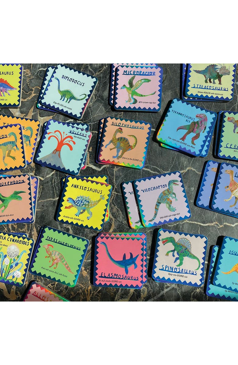 eeBoo Shiny Dinosaur Memory & Matching Game, Alternate, color, Green