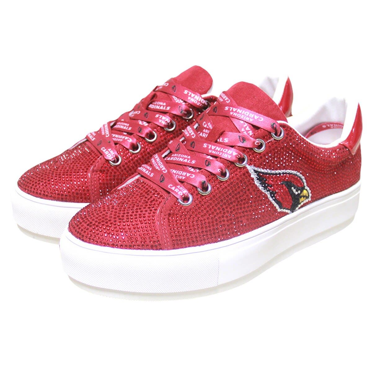 CUCE Women's Cuce Cardinal Arizona Cardinals Team Color Crystal Sneakers, Main, color, 