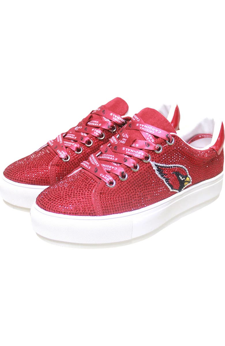 CUCE Women's Cuce Cardinal Arizona Cardinals Team Color Crystal Sneakers, Main, color,