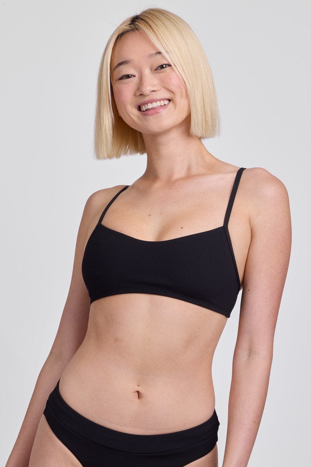 selected Black Ribbed