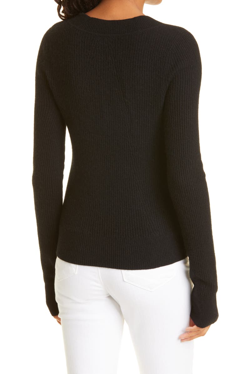 rag & bone Pierce Cashmere Slim Fit V-Neck Sweater, Alternate, color, 