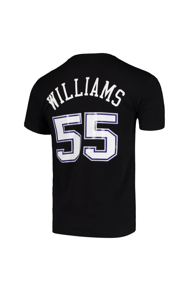 Mitchell & Ness Men's Mitchell & Ness Jason Williams Black Sacramento Kings Hardwood Classics Team Name & Number T-Shirt, Alternate, color, 