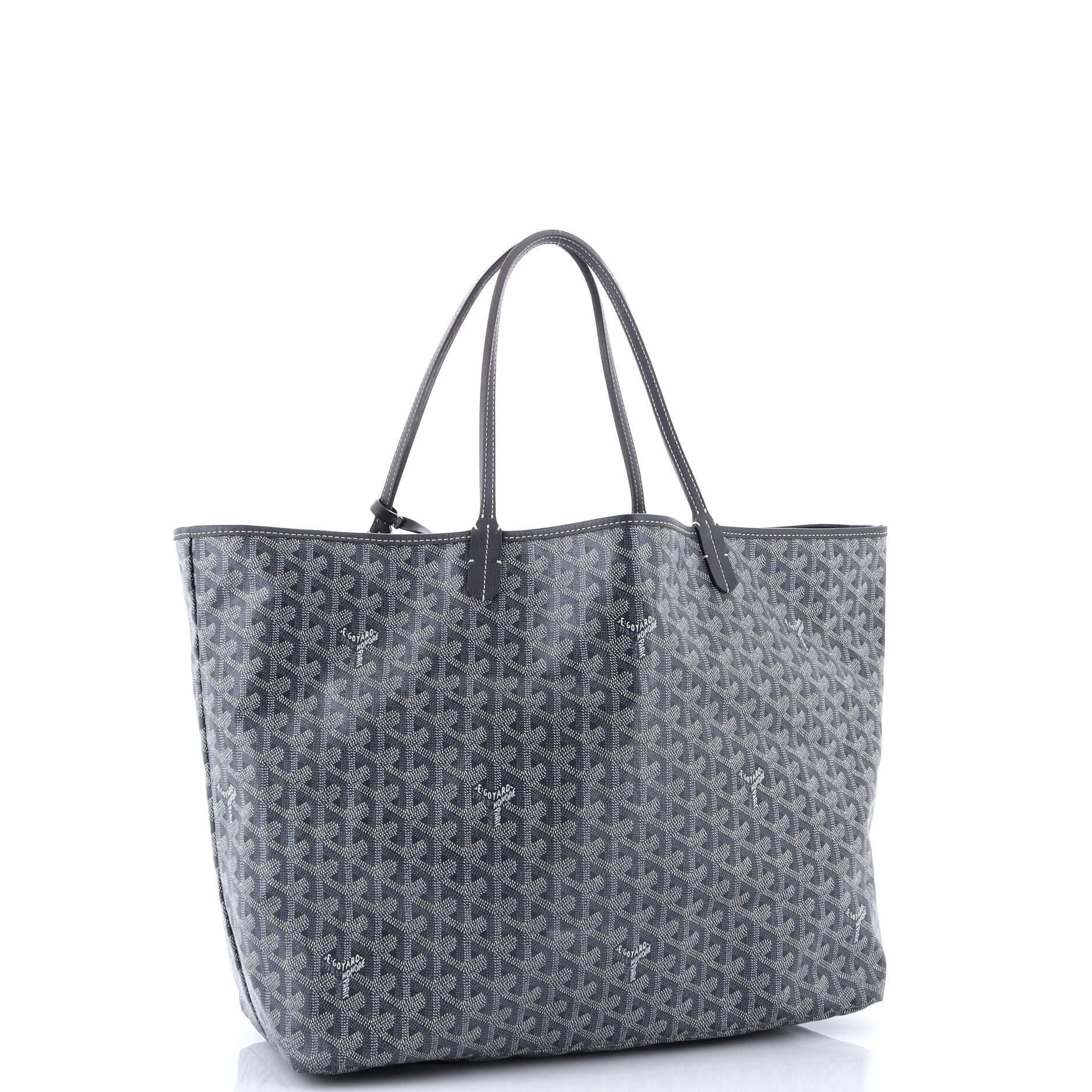 Pre-Owned Goyard Saint Louis Tote Coated Canvas GM, Alternate, color, Gray