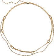 Lady Grey Dual Chain Necklace