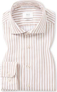 1863 by Eterna Slim Fit Cotton & Linen Button-Up Shirt