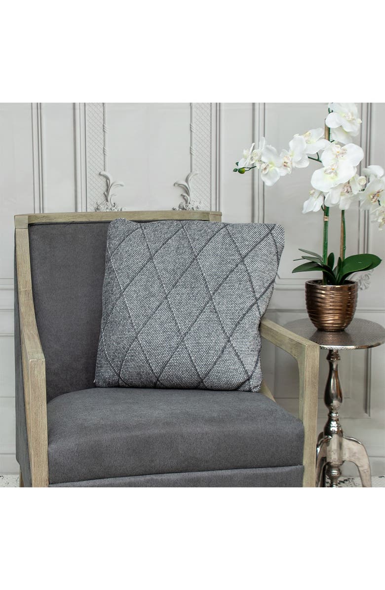 PARKLAND COLLECTION Grampy Transitional Grey Throw Pillow, Alternate, color, Gray