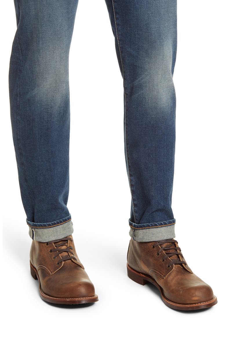 The Pen Slim 10.5-Ounce Stretch Selvedge Jeans, Alternate, color, RAIN