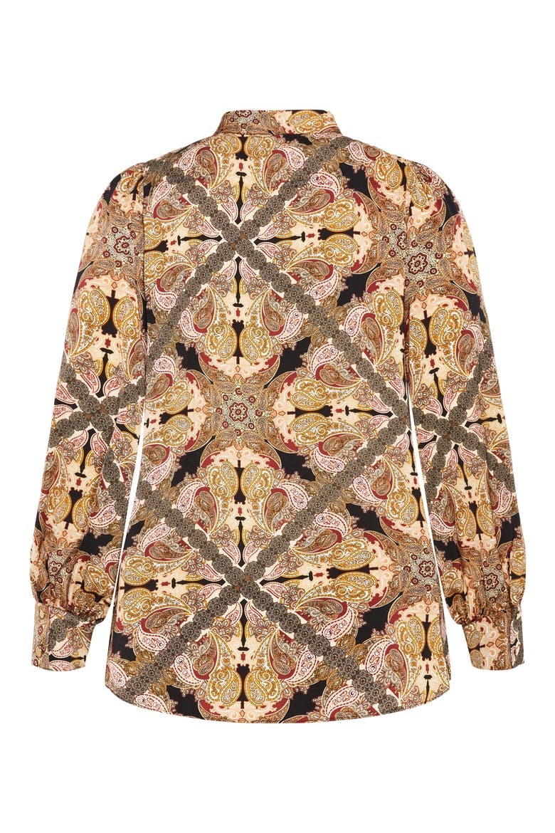 Mylah Print Tie Neck Shirt, Alternate, color, PAISLEY