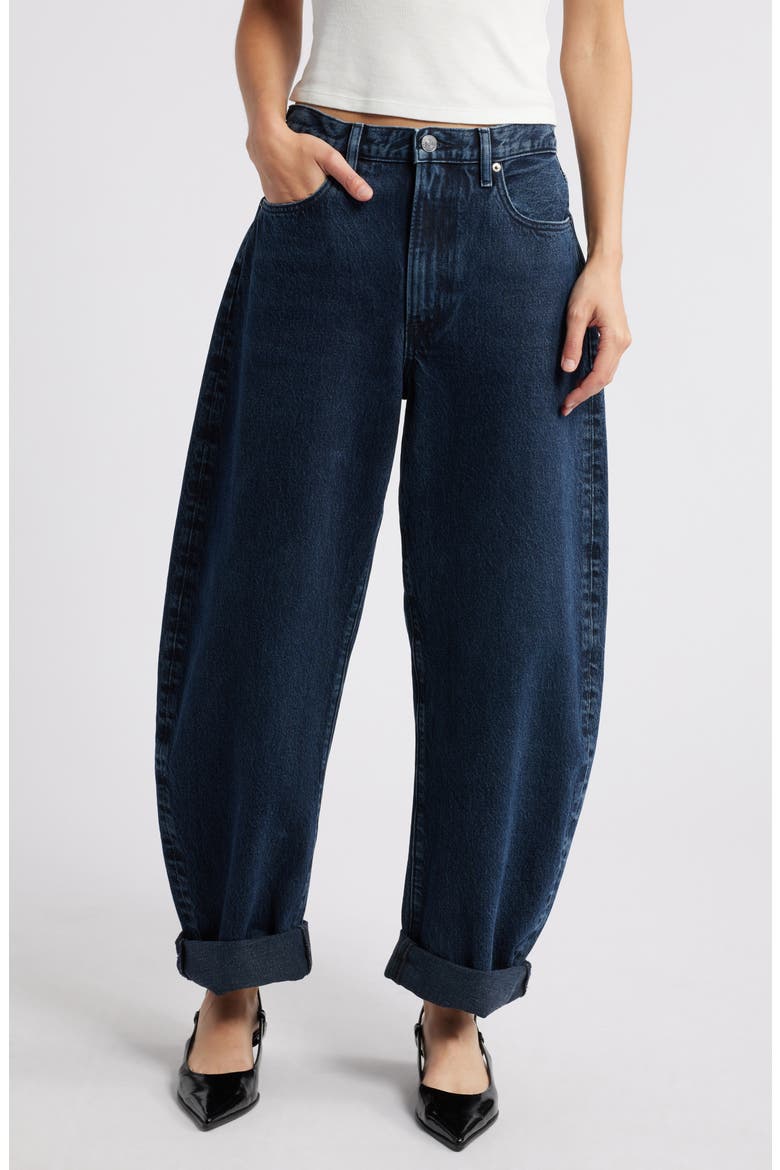 Bubble Nonstretch Baggy Jeans, Main, color, DORADO